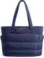 BAGSMART Tote Bag for Women, Lightweight Puffy Tote Bag by BAGSMART