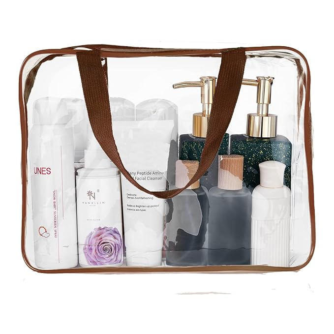 4Pcs Crystal Clear PVC Travel Toiletry Bag Kit - Image 7