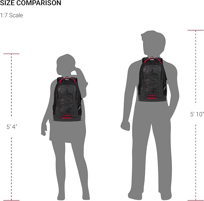 SwissGear Cecil 5505 Laptop Backpack, Camo Noir - Image 6