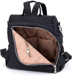 MINTEGRA Women Shoulder Backpack Multi-Pocket Nylon Purse Large Capacity - Image 5