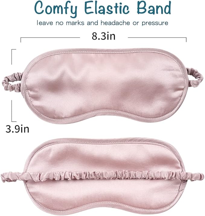 LULUSILK Mulberry Silk Sleep Eye Mask & Blindfold - Image 6