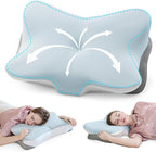 Cervical Pillow for Neck Support, Memory Foam Contour Pillow, Ergonomic by SHJADE