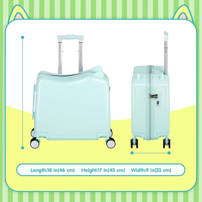 smilesun 20" Ride-On Travel Suitcase - Image 4