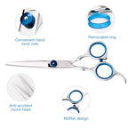 Professional Home Hair Cutting Kit Home Haircutting Scissors Barber Salon Home Thinning Shears Kit with Comb and Case for Men Women
