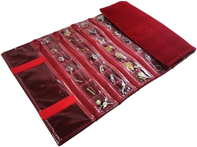 Travel Jewelry Roll Bag Portable Organizer Pouch - Image 7