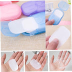 5 Boxes 500 Sheets Disposable Soap Paper Hand Cleaner Fragrance Mini Color Soap - Image 2
