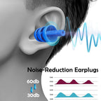 100 Pairs Ear Plugs for Sleeping Noise Cancelling, Reusable Silicone Sound - Image 3