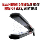 CHI Lava Ceramic 1″ Flat Iron Hair Straightener, Volcanic Lava Ceramic Plates for Smooth, Even Styling, 11 ft Swivel Cord, Heat-Stable Hair Flat Iron for All Types