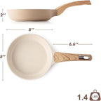 SENSARTE Ceramic Nonstick Frying Pan Small Skillet 8Inch Non Stick Omelette Pans - Image 7