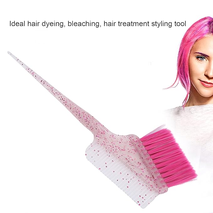 Hair Dye Brushes Comb,Hair Coloring Brush Tool DIY Hairdressing Bleach Color Brushes Coloring Applicator for Hair Salon Home Hair Dye Tools()