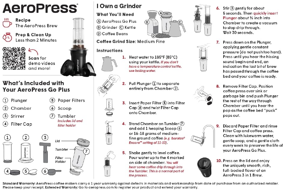 Go Plus Portable Coffee Maker Kit (Go Plus / Pink)