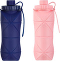 YCT Collapsible Silicone Travel Water Bottle 20oz, Reuseable Leakproof BPA Free by YCT