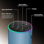 Waterless Essential Oil Diffuser, Battery Powered Mini Scent Air Machine, Aromatherapy Mist Diffuser for Home Room Car Office (Blue)