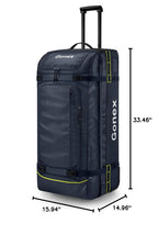 Rolling Duffle Bag with Wheels (Navy / 33 inch)
