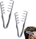 2Pcs Texture Comb, Volumizing Wide-Tooth Hair Texture Styling Comb, Men's Fluffy Texture Hair Styling Appliances, Anti-Frizz Styling Tool for Men & Women