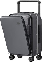 mixi Carry On Luggage Wide Handle Luxury Design Rolling Travel Suitcase PC by MIXI
