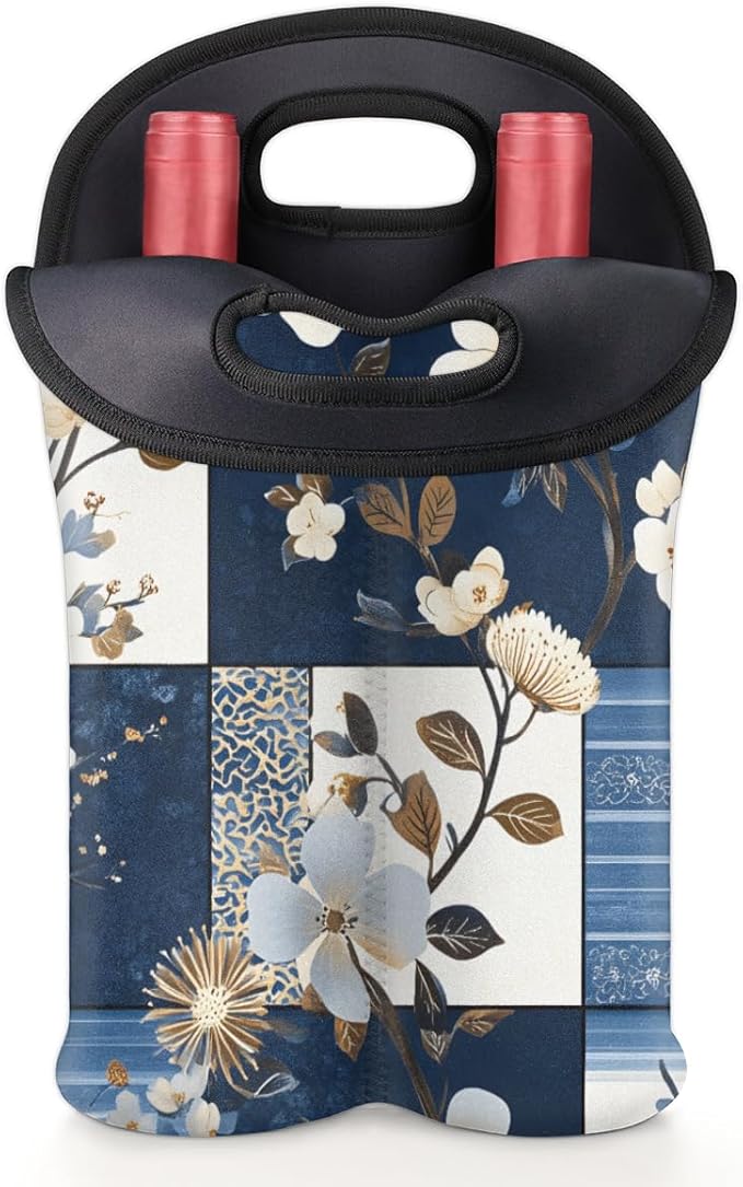Neoprene Wine Tote, Bottle Carrier Gag Insulating Neoprene Thicker, Insulated - Image 5