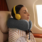 napfun Travel Pillow for Airplane, Premium Memory Foam Neck Pillow for Flight - Image 6