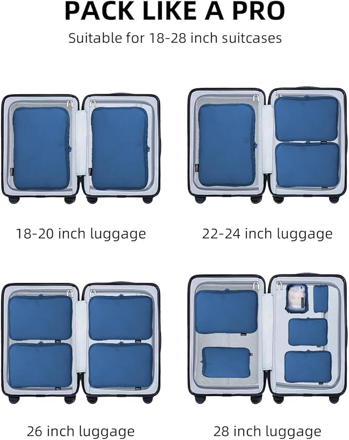 6 Set Compression Packing Cubes - Image 8