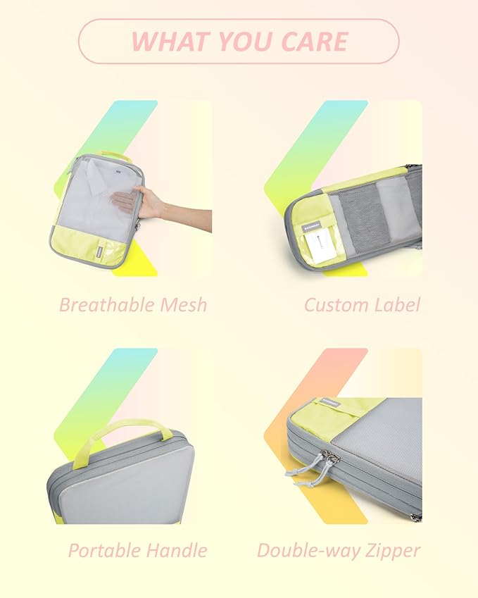 BAGSMART 6 Set Compression Packing Cubes - Image 5