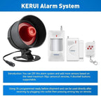 KERUI Home Security System Indoor Outdoor Weather-Proof Siren Window Door - Image 10