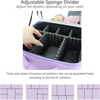 Makeup Bag with Led Mirror, Travel Makeup Organizer with 3 Color Setting & 10X - Image 6