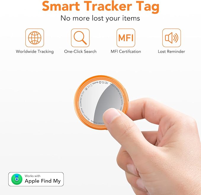2025 New Air Tracker Tags-1 Pack, Replaceable Battery, Key Finder and Item - Image 2