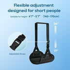 2-Pack Airplane Foot Hammock, Portable Leg Rest - Image 6