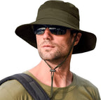 Sun Hats for Men Women Fishing Hat UPF 50+ Breathable Wide Brim Summer UV by Rosoz