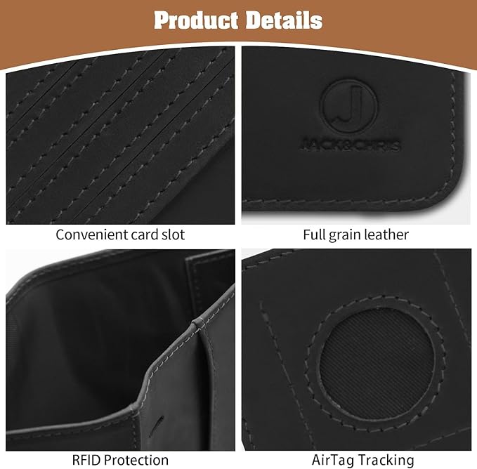 Jack&Chris Genuine Leather Handmade Passport Holder - Image 4