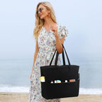 LEDAOU Beach Bag Waterproof Sandproof Women Tote Bag Pool Bag - Image 4