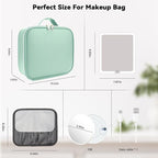 Travel Makeup Bag with LED Mirror and 10x magnifying glass with 3 Lighted - Image 8