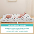 BROLEX Changing Pad Covers for Baby: Boy Girls Ultra Stretchy Soft 2 Pack - Image 3