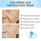Hyaluronic Acid Capsule Face Cream,Moisturizer Capsule Facial Cream,Hydrating Night Face Cream Skincare 4.9 OZ