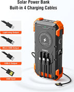 Solar Charger Power Bank, 42800mAh Wireless Portable Charger - Image 3