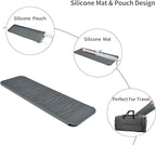 Silicone Heat Resistant Mat for Hair Iron, 11 x 5 inch, Grey, 1 Pack