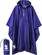 SaphiRose Hooded Rain Poncho Waterproof Raincoat Jacket by SaphiRose