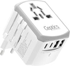 Ceptics Universal Travel Adapter 17.5W, 5 in 1 Universal Laptop Charger by Ceptics