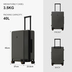 LEVEL8 Elegance Carry-on Suitcase, 20 Inch Carry on Luggage, Hardside Large - Image 8