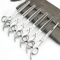 6.5 Inch Stainless Steel Professional Barber Scissors Hair Thinning Scissors Hairdresser or Home Hairdresser Variant (6.5 Inch-6pc)