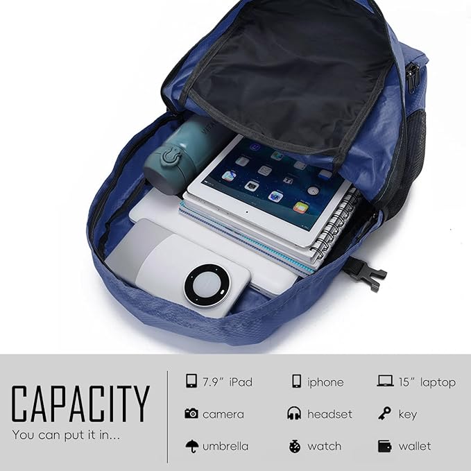 Yaopeing Lightweight Backpack, 25L Foldable Hiking Packable, Water Resistant - Image 9