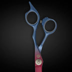 6 Inch Hair Shears Set - Rainbow Color Hair Cutting Scissors and Texturizing Shears - 440C Stainless Steel With Titanium Coating - Convex Blades for Wet or Dry Hair (Hair Cutting Shears)