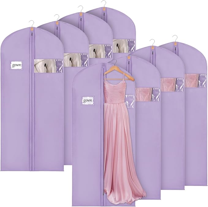 Syeeiex 60'' Garment Bags for Hanging Clothes, Garment Bags for Closet Storage by syeeiex