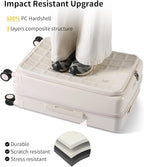 aji Expandable Top Opening 26 Inch Checked Luggage - Image 6