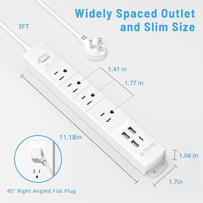 TROND Surge Protector Power Strip - Image 7
