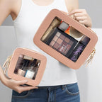Clear Makeup Bag Small, TSA Approved Portable Toiletry Bag - Image 2