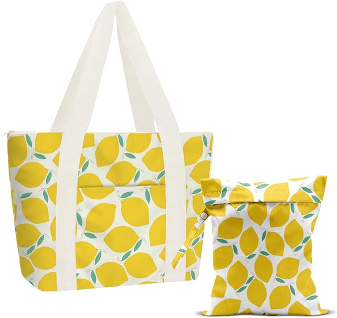 Beach Bags Wet Bag for Swimsuit Tote Bag for Friends Travel Gifts, Aloha Bags by zcyxuuw