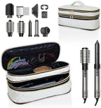 Hair Dryer Travel Carrying Case, Curling Iron Storage Bag, Slim Expandable Handheld Dual-Layer Travel Storage Bag for Dryer/Hair Tool Organizer/Style Organizer