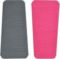 Heat Resistant Silicone Travel Mat Pouch for Hair Styling Tools, 2 Pack, 11 x 5 inches, Slip Resistant, Foldable, Easy-to-Clean, Multipurpose, Grey & Hot Pink