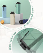 Collapsible Water Bottle, 2nd Generation Leakproof BPA-Free Travel 24.3oz - Image 4